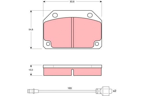 Brake Pad Set, disc brake (GDB241)