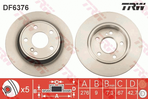 Brake Disc (DF6376)
