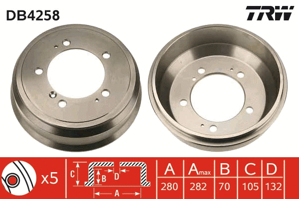 Brake Drum (DB4258)