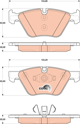 Brake Pad Set, disc brake (GDB1810)