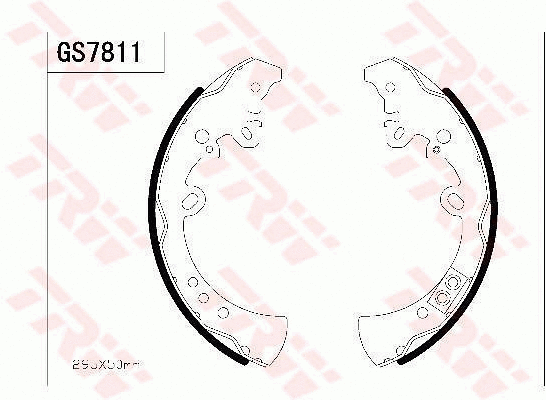 Brake Shoe Set (GS7811)