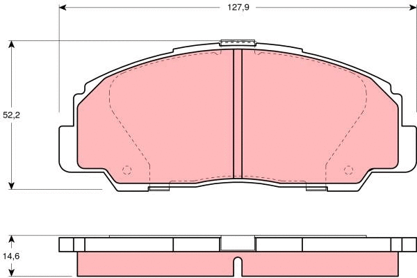 Brake Pad Set, disc brake (GDB1135)