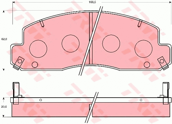 Brake Pad Set, disc brake (GDB7061)