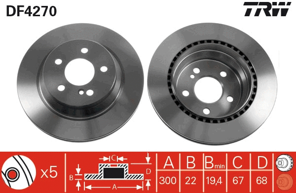 Brake Disc (DF4270)