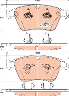 Brake Pad Set, disc brake (GDB1794)