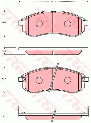 Brake Pad Set, disc brake (GDB7692)