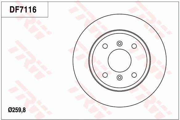 Brake Disc (DF7116)