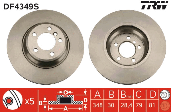 Brake Disc (DF4349S)