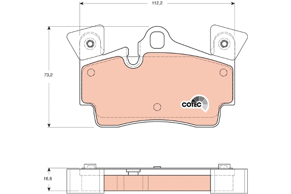 Brake Pad Set, disc brake (GDB1652)