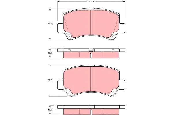 Brake Pad Set, disc brake (GDB3221)