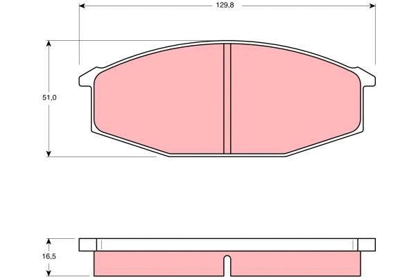 Brake Pad Set, disc brake (GDB190)