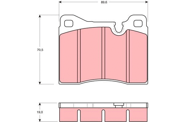 Brake Pad Set, disc brake (GDB261)