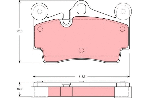 Brake Pad Set, disc brake (GDB1549)