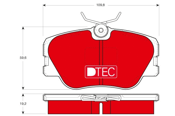 Brake Pad Set, disc brake (GDB818DTE)