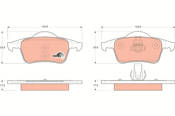 Brake Pad Set, disc brake (GDB1389)