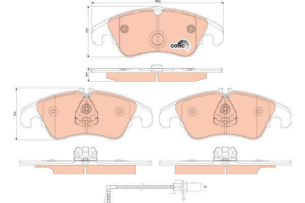 Brake Pad Set, disc brake (GDB1916)
