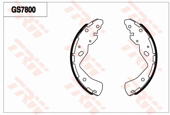 Brake Shoe Set (GS7800)