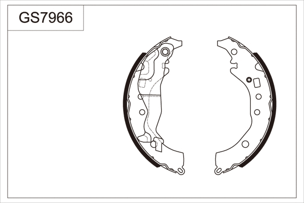 Brake Shoe Set (GS7966)