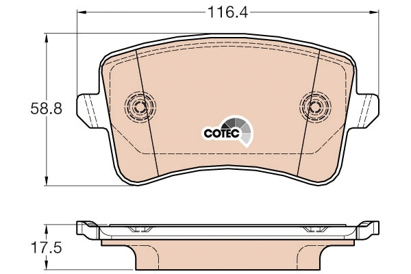 Brake Pad Set, disc brake (GDB2000)