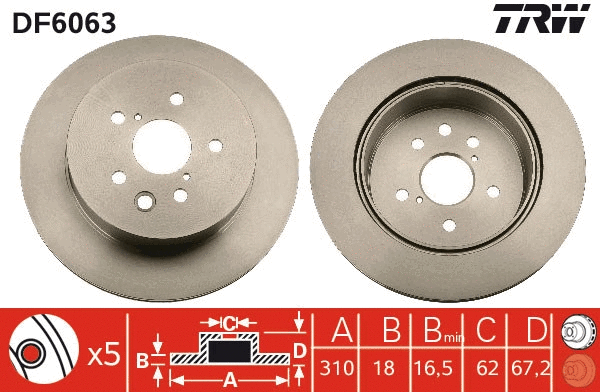 Brake Disc (DF6063)