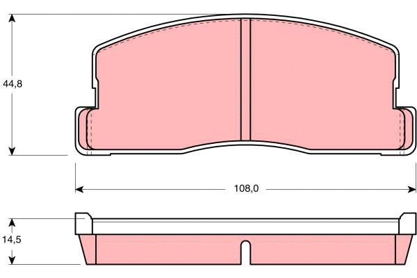Brake Pad Set, disc brake (GDB286)