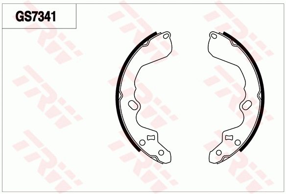 Brake Shoe Set (GS7341)