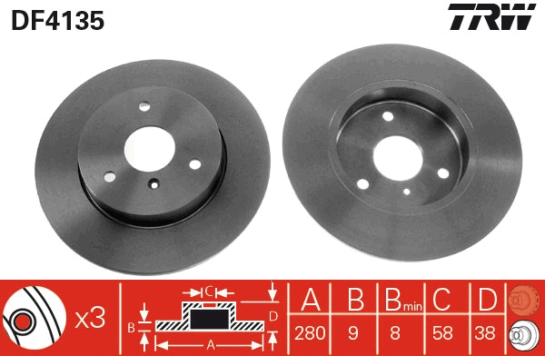 Brake Disc (DF4135)