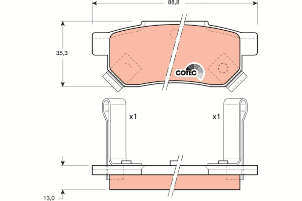 Brake Pad Set, disc brake