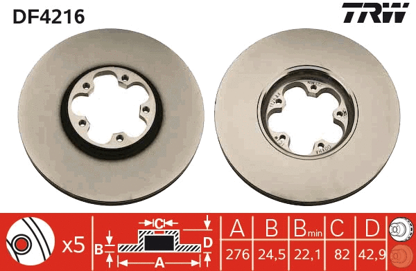Brake Disc (DF4216)