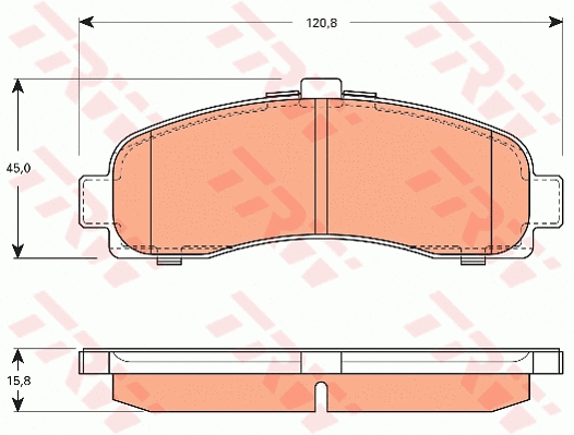 Brake Pad Set, disc brake (GDB7590)