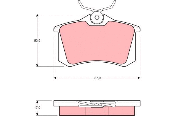 Brake Pad Set, disc brake (GDB1055)
