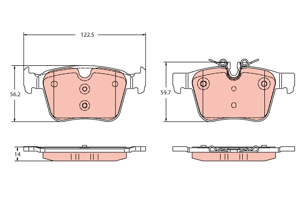 Brake Pad Set, disc brake (GDB2351)