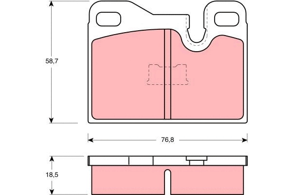 Brake Pad Set, disc brake (GDB310)