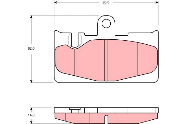 Brake Pad Set, disc brake (GDB3323)