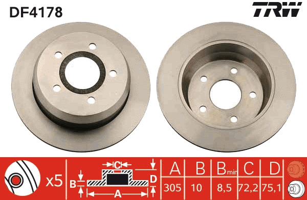 Brake Disc (DF4178)