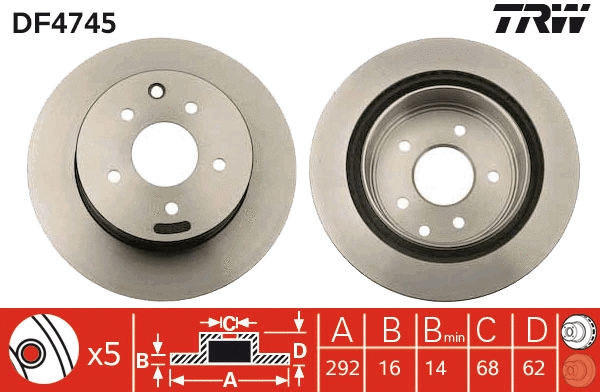 Brake Disc (DF4745)