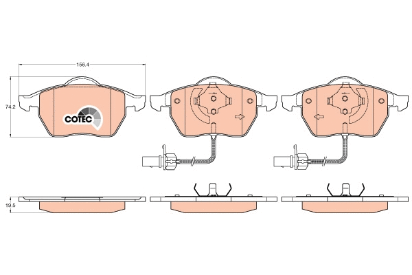 Brake Pad Set, disc brake (GDB1307)