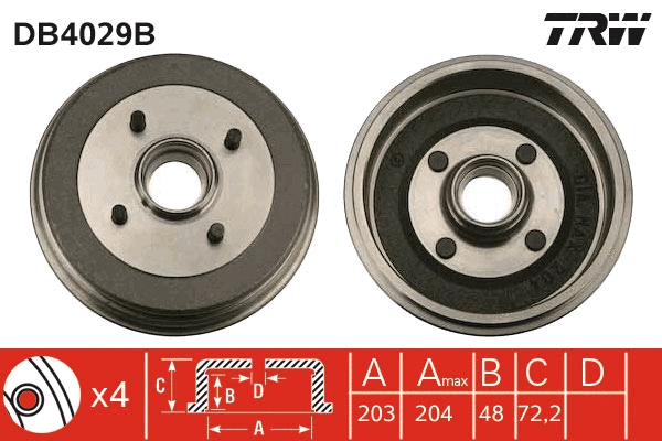 Brake Drum (DB4029B)