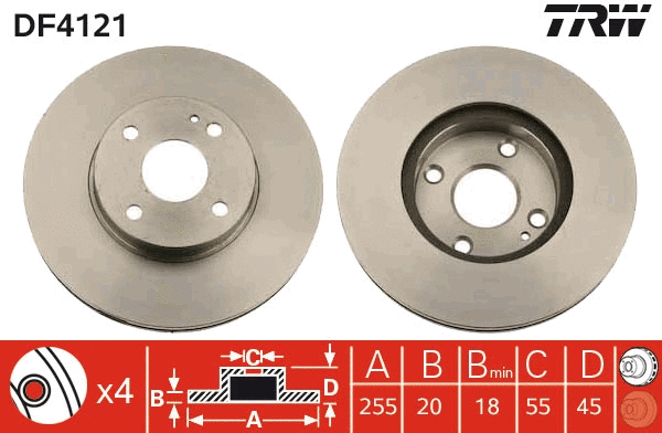 Brake Disc (DF4121)