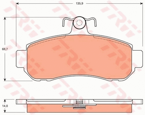 Brake Pad Set, disc brake (GDB7650)