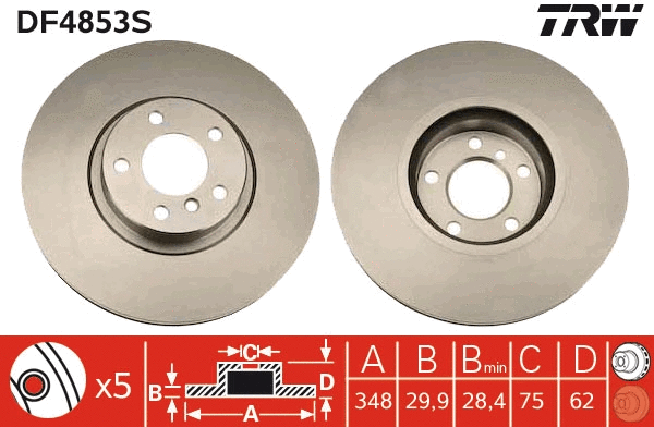 Brake Disc (DF4853S)