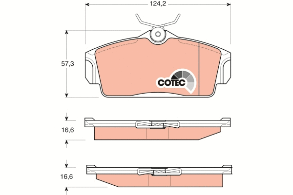 Brake Pad Set, disc brake (GDB3168)