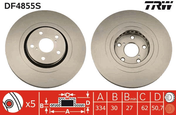 Brake Disc (DF4855S)