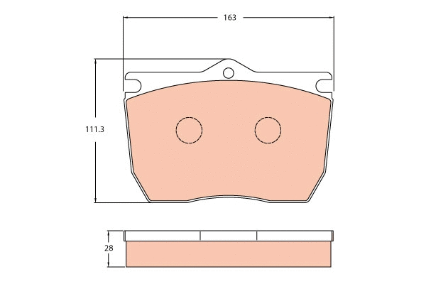 Brake Pad Set, disc brake (GDB5076)