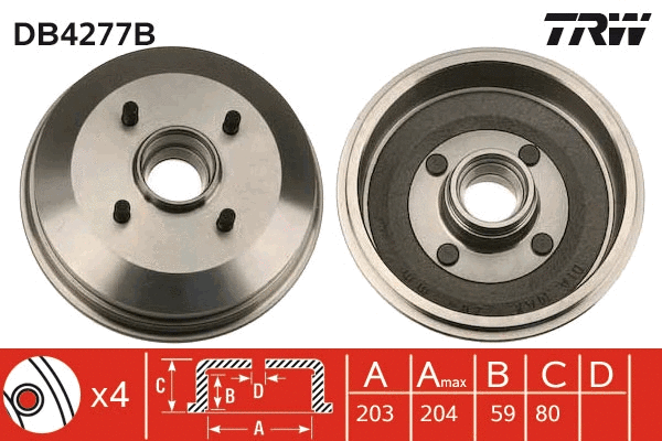Brake Drum (DB4277B)