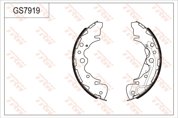 Brake Shoe Set (GS7919)