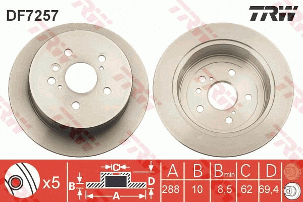 Brake Disc (DF7257)