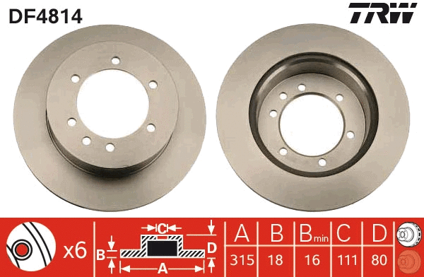 Brake Disc (DF4814)