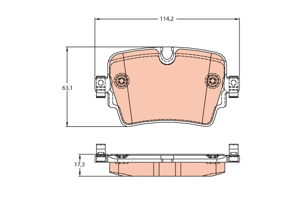 Brake Pad Set, disc brake (GDB2095)