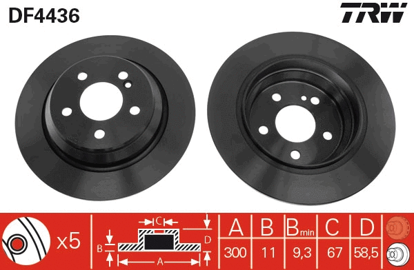 Brake Disc (DF4436)